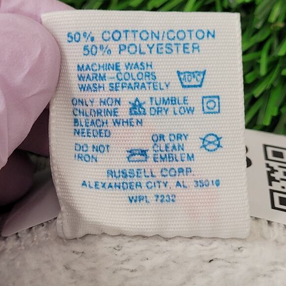 Vintage 80s Funny Fisherman Humor Sweatshirt XL 23x25 Gray - Picture 5 of 14